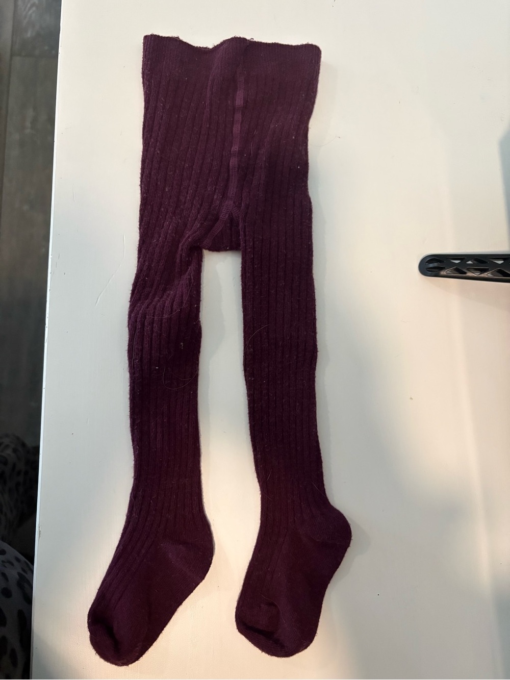 Jamie Kay 2 pack Ribbed Tights in Plum and Heather grey